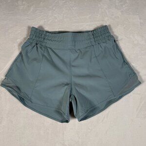 Lululemon Hotty Hot Athletic Shorts Women Size 4 High Rise Lined Running Gym